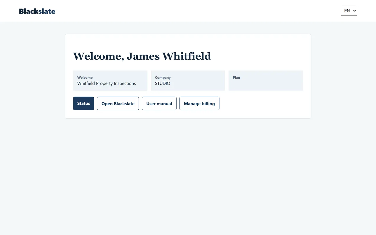 Your client portal: plan, manual, billing